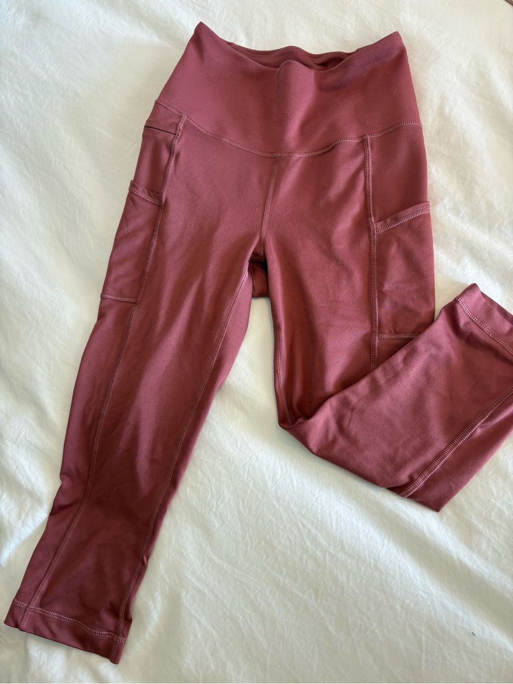 High-Waist Patagonia Leggings in Dusty Rose 🏔️